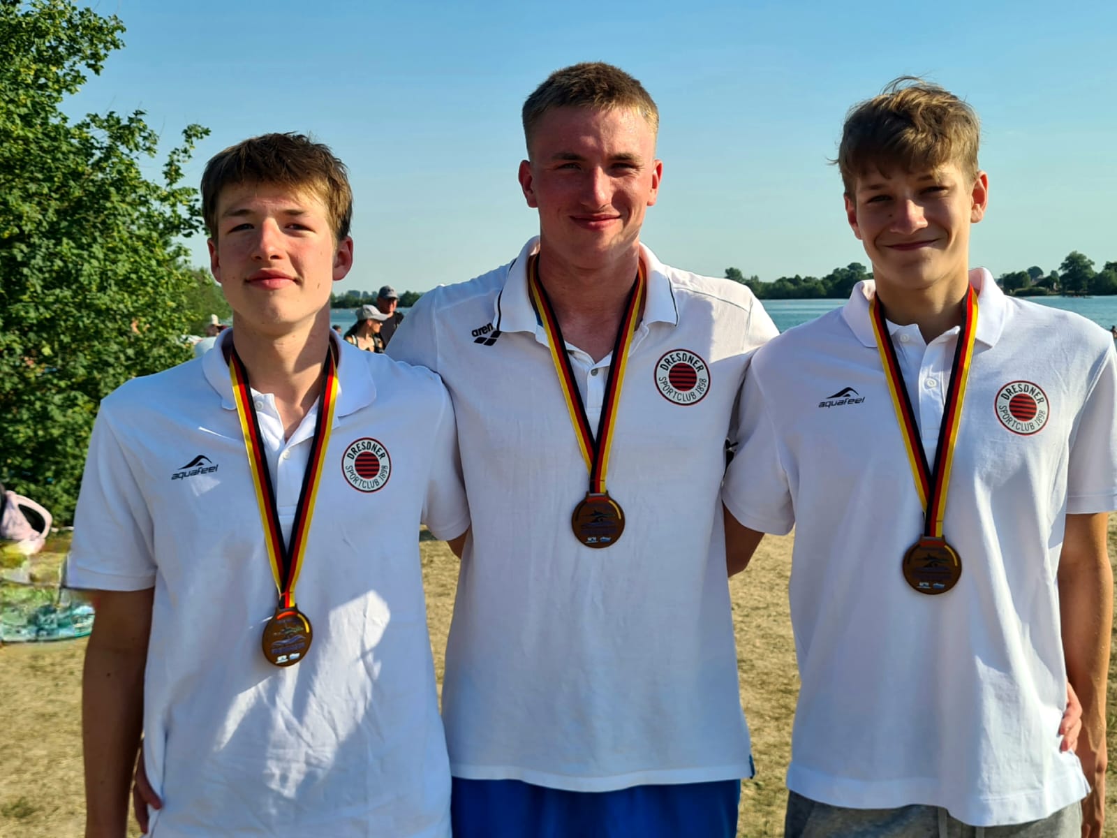 Bild 4: Bronze 3x1,25km Jugend A, V.l. Raphael,Marec,Thorben 3