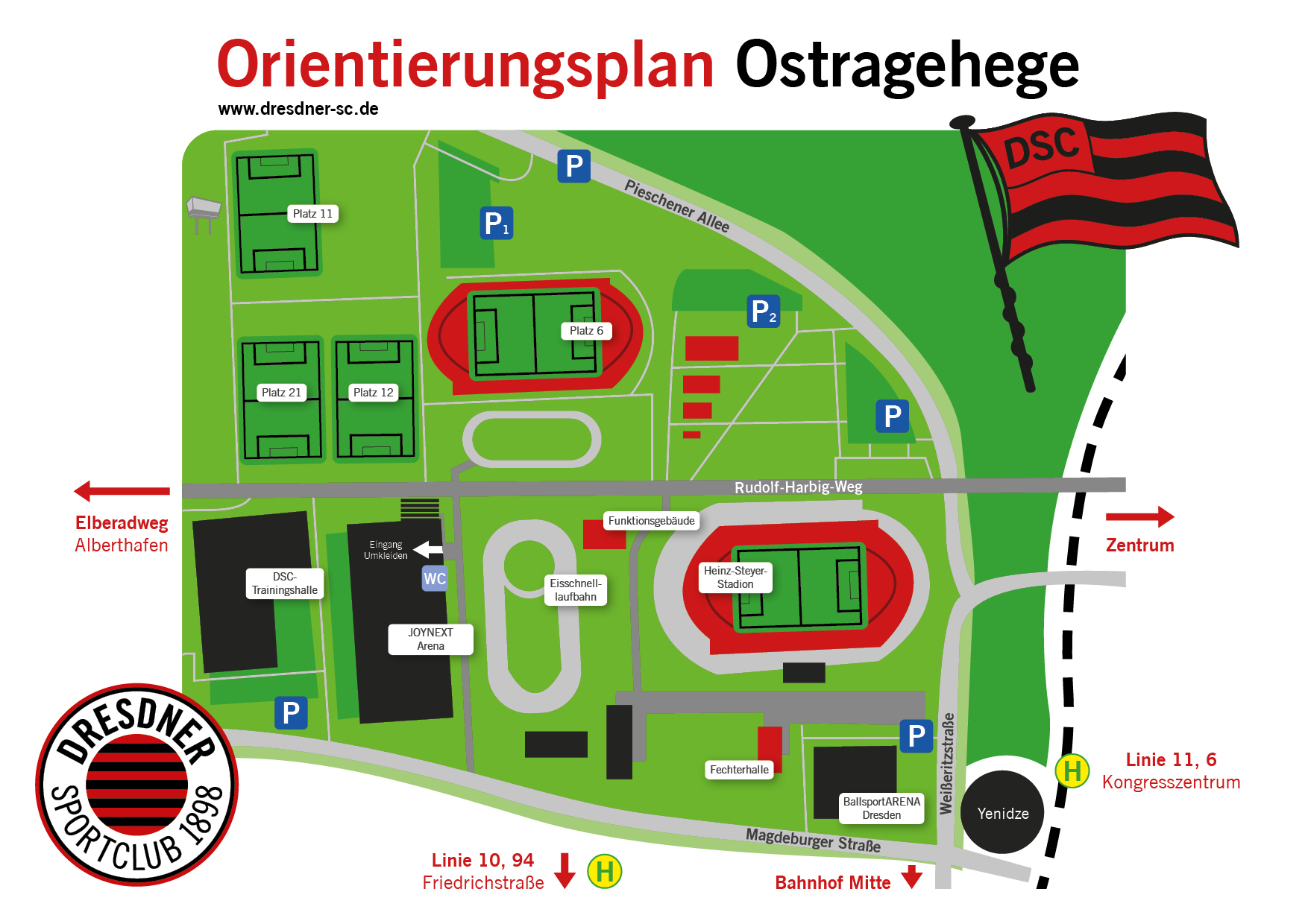 Lageplan Ostragehege 2022