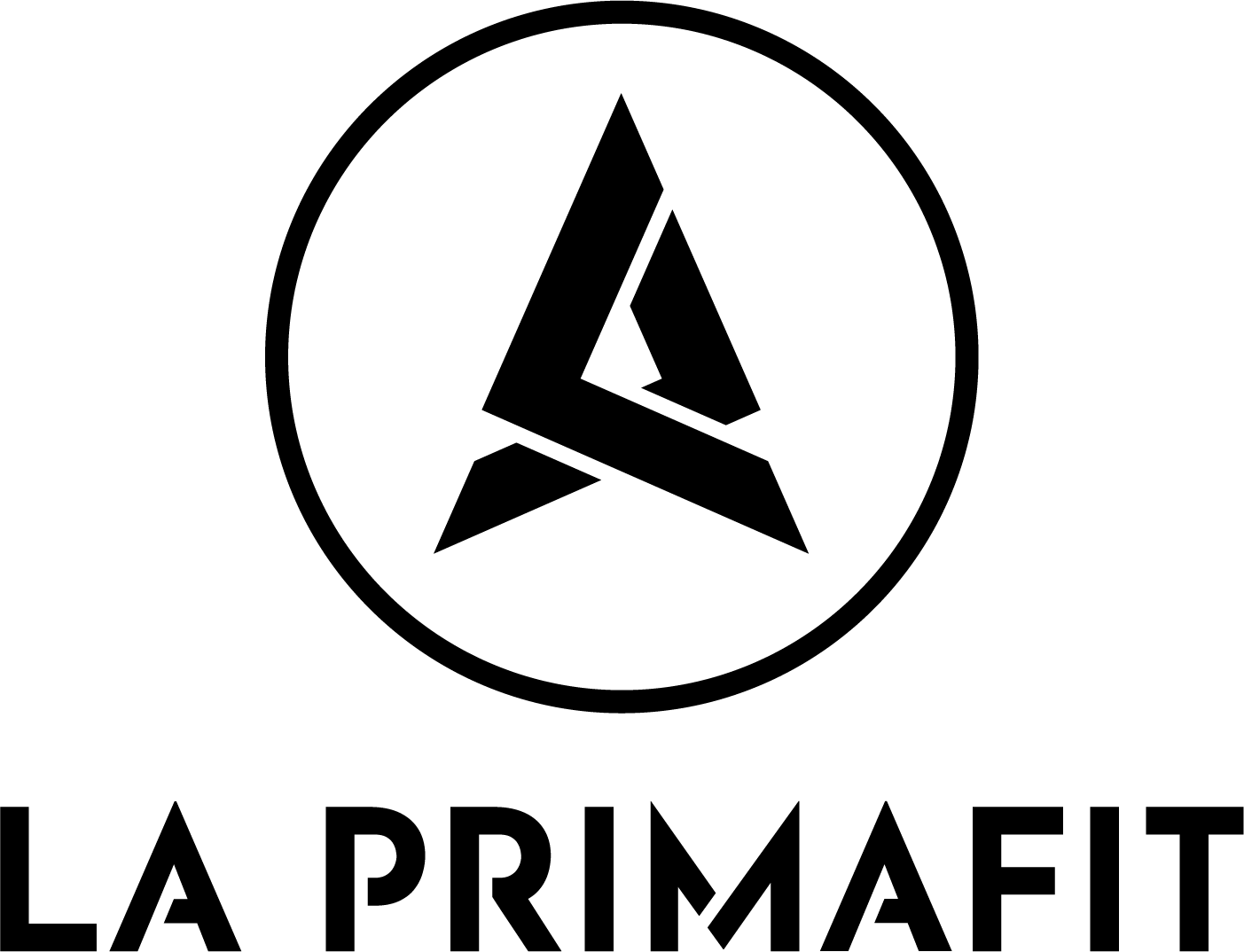 La Primafit Logo Black Vertical X3 1800w