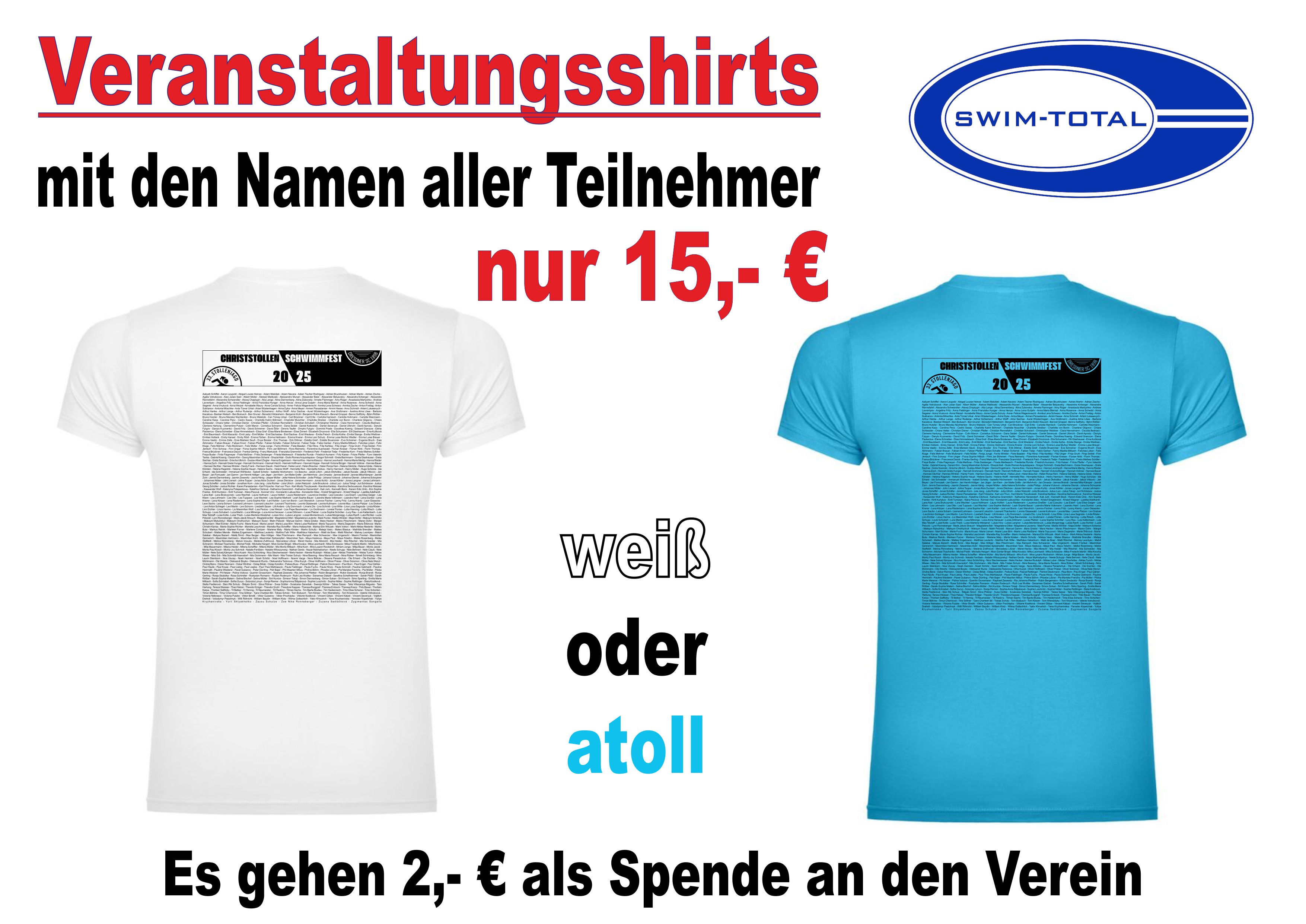Shirt Inkl. Schrift 2025
