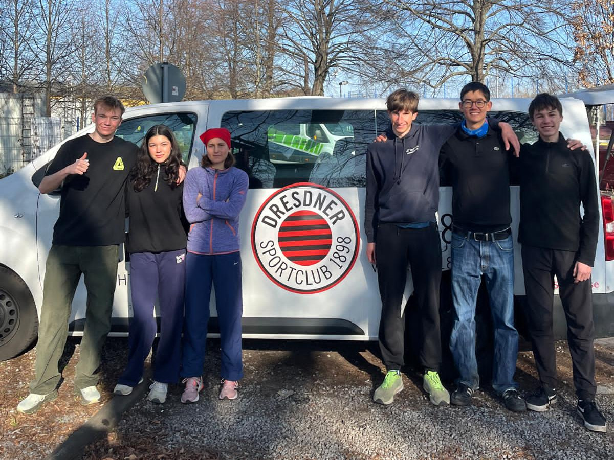 Auf dem Bild (v.l.): Valentin Röhrig, Lotta Pitzschke, Maja Schmidt, Matteo Bianchin, Erik Sato und Janno Riedel